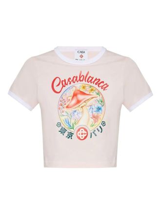 Casablanca Printed Crop T-Shirt