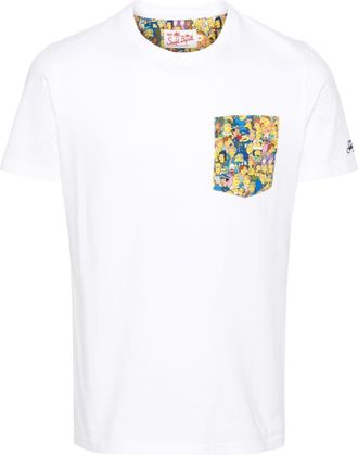 MC2 Saint Barth x The Simpsons Blanche cotton T-shirt - men - Cotton/Polyester - S - White