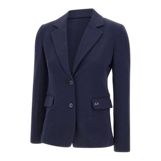 Sun 68 Blazers, female, Blue, Size: S Blazer Basic