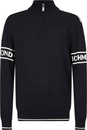John Richmond Lupetto Ranur - Heren - Truien - Zwart - Maat: 2XL Viscose
