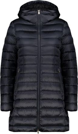 Ciesse Piumini Nitak - Lange zwarte donsjack met 800 vulkracht en capuchon - Dames - Winterjassen - Zwart - S - Nylon - Jassen