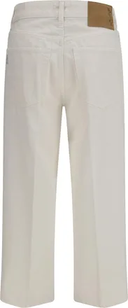 Haikure Womens Betty Bull Jeans Off White Cotton