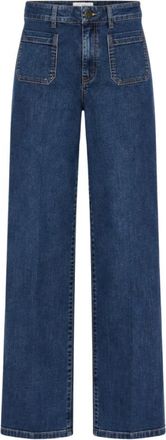 Marella Emmwideflare Jeans - Dames - Loose Fit Jeans - Blauw - M - Katoen - Jeans