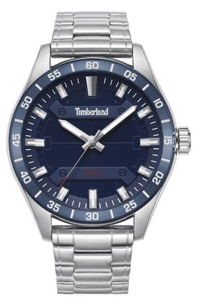 Timberland Calverton Bracelet Watch, 46mm in Silver at Nordstrom