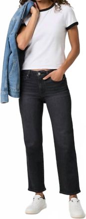 Paige Mason Ankle Jeans In Black Ink