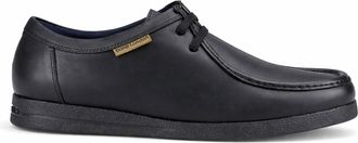 Base London Koko Mens Moccasins Black Leather - Size UK 10