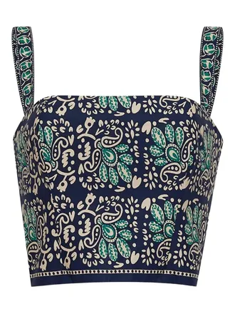 Cara Cara Helena top - women - Cotton - M - Blue