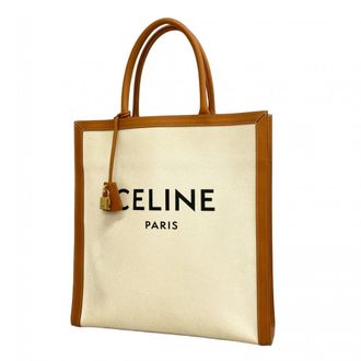 Celine Beige Light Brown Canvas Tote Bag (Pre-Owned)