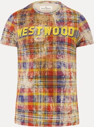 Vivienne Westwood Peru T-shirt Print Fluid Jersey Distressed-tartan XS Unisex