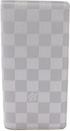 Louis Vuitton Gray Leather Long Wallet (Bi-Fold) (Pre-Owned)