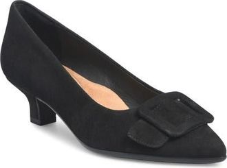 Söfft Sadie Pointed Toe Kitten Heel Pump in Black at Nordstrom, Size 6.5