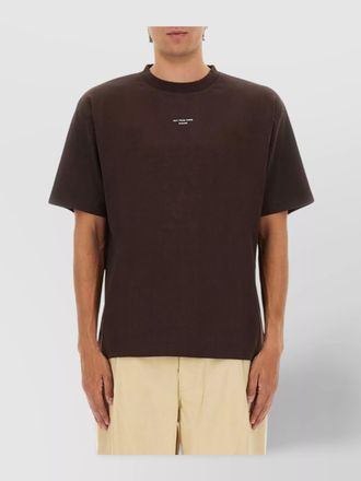 Dr&ocirc;le de Monsieur crew neck short sleeve straight hem t-shirt