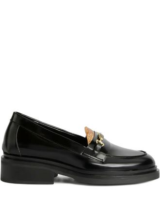 Alviero Martini 1A Classe enamelled-horsebit loafers - Nero
