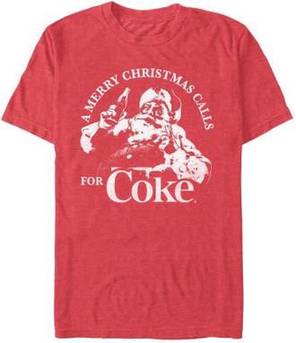 Coca Cola Ware Mens Coca Cola Merry Christmas Graphic T-Shirt in Red Heather at Nordstrom, Size Xx-Large