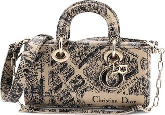 Dior Lady D-Joy Bag Printed Leather Small satchel - Zwart