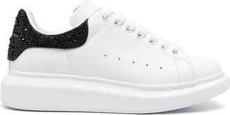 Alexander McQueen Oversized sneakers - women - Calf Leather/Calf Leather/Rubber/Crystal - 38 - White