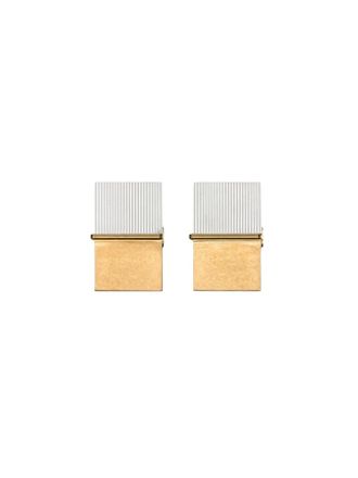 Acne Studios notepad-shaped earrings - unisex - Copper - One Size - Gold