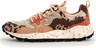 Flower Mountain Leopard Print Sneakers with Speckled Sole