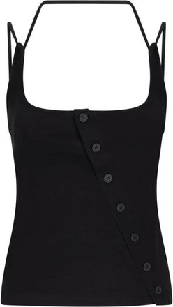 The Attico Dames, Tops, Zwart, Maat: 2XS Jersey