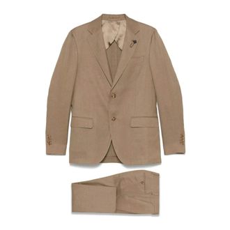 Lardini Heren, Pakken, Beige, Maat: L