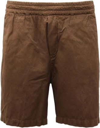 Paolo Pecora Hombre, Pantalones cortos, Marrón, Talla: L