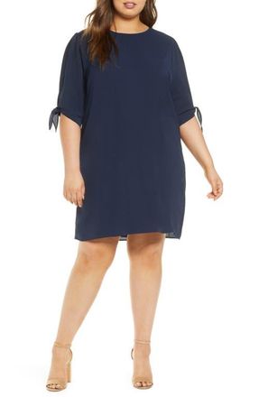 Kiyonna Manhattan Shift Dress in Nouveau Navy at Nordstrom, Size 1X