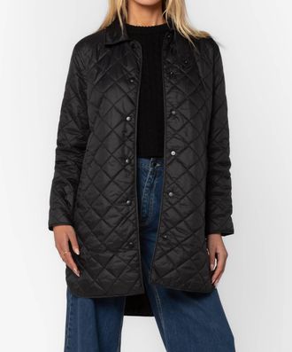 Velvet Heart Theodore Puff Coat In Black