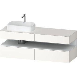 Duravit Duravit - Qatego Consola Mueble Bajo Lavabo, 2 Cajones, 2 Cajones