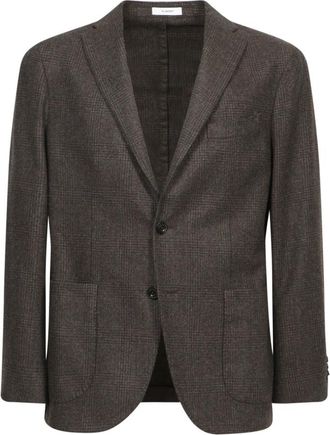Boglioli Bruine Blazer - Heren - Blazers - Bruin - 2XL - Wol - Jassen