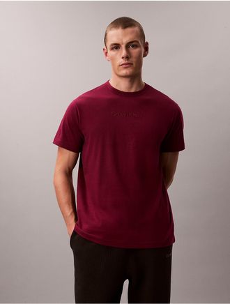 Calvin Klein Mens Calvin Klein Logo Sleep T-Shirt - Red - XL