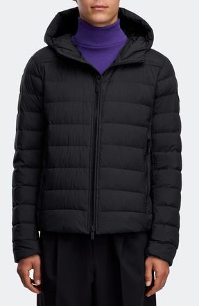 Canada Goose Crofton Water Repellent Packable 750 Fill Power Down Hooded Jacket in Black - Noir at Nordstrom, Size Xx-Large