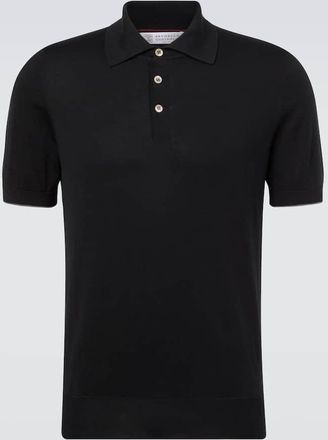 Brunello Cucinelli Cotton piqué polo shirt