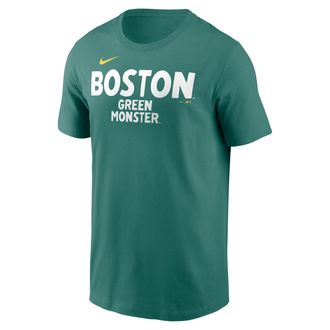 Nike Boston Red Sox City Connect Wordmark Nike Mens MLB T-Shirt in Green | N1993CCBQ-APT