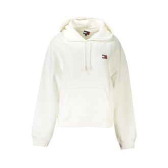 Tommy Hilfiger Hoodie met Lange Mouwen - Dames - Hoodies - Wit - XL - Katoen - Hoodies & sweatvesten