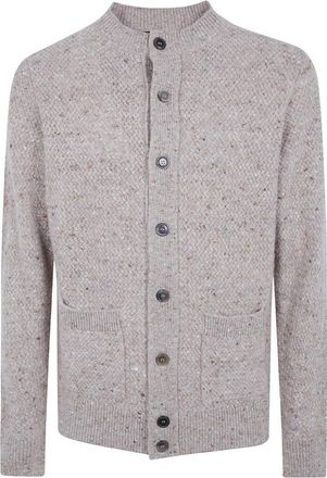 FILIPPO DE LAURENTIIS Ronde Hals Vest - Heren - Vesten - Beige - M - Wol - Truien & Vesten