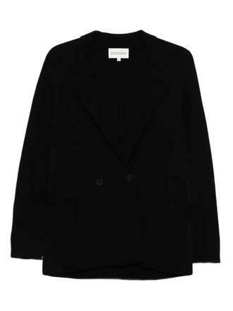 Eric Bompard Blazer met dubbele rij knopen en paspelzak - Zwart