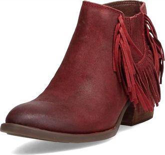 Bondi Born Womens Danni Boot In Dark Red