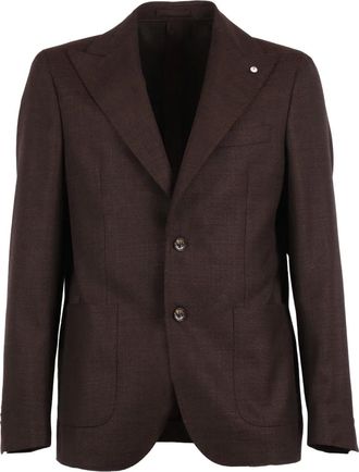 L.B.M. 1911 button-fastening blazer - Marrone