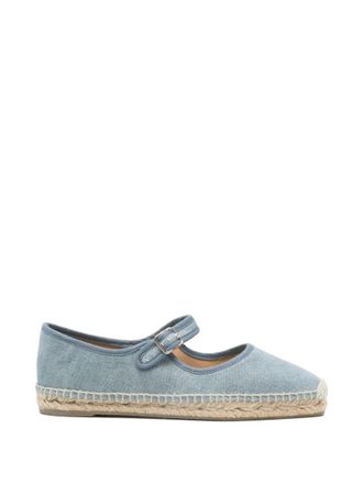 Castaner Blue Padua Ballet Flats