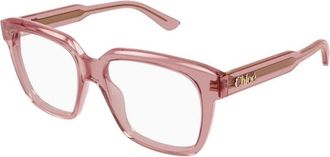 Chlo&eacute; Geometrische Brillen - Dames - Brillen - Roze - 55 MM - Accessoires