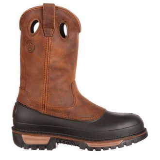 Georgia Boot Steel Toe Wellington in Brown at Nordstrom, Size 11.5