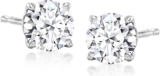 Ross-Simons Lab-Grown Diamond Stud Earrings in Sterling Silver