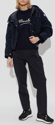 Moncler Eucalyptus Down Jacket, Womens, Navy Blue