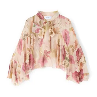 Motivi Overhemden, Dames, Roze, S, Chiffon, Blouses