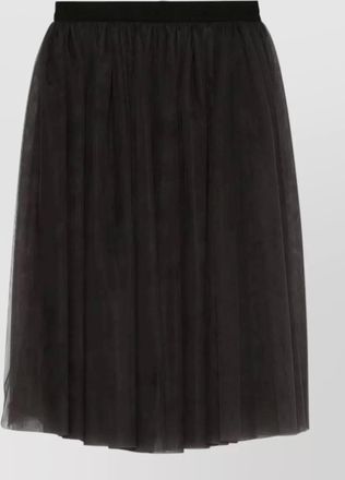 Dolce & Gabbana tulle midi skirt sheer overlay design
