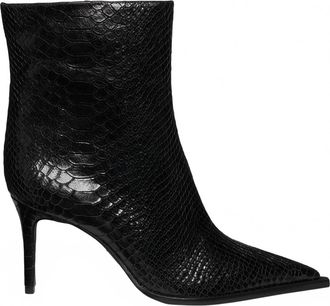 Schutz Womens Mary Ankle Boots In Black Imperial Snake