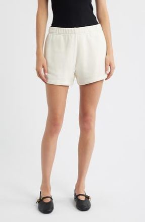 Rag & Bone Blanket Stitch Terry Sweat Shorts in Chalk at Nordstrom Rack, Size Xx-Small
