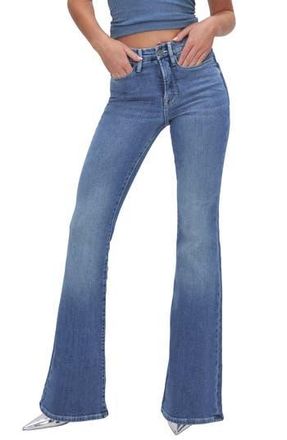 Good American Good Legs Flare Jeans in Indigo591 at Nordstrom Rack, Size 26