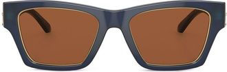 Tory Burch square-frame sunglasses - women - Acetate - 53 - Blue