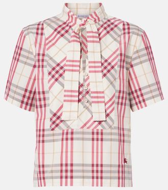 Burberry Olea Burberry Check cotton blouse